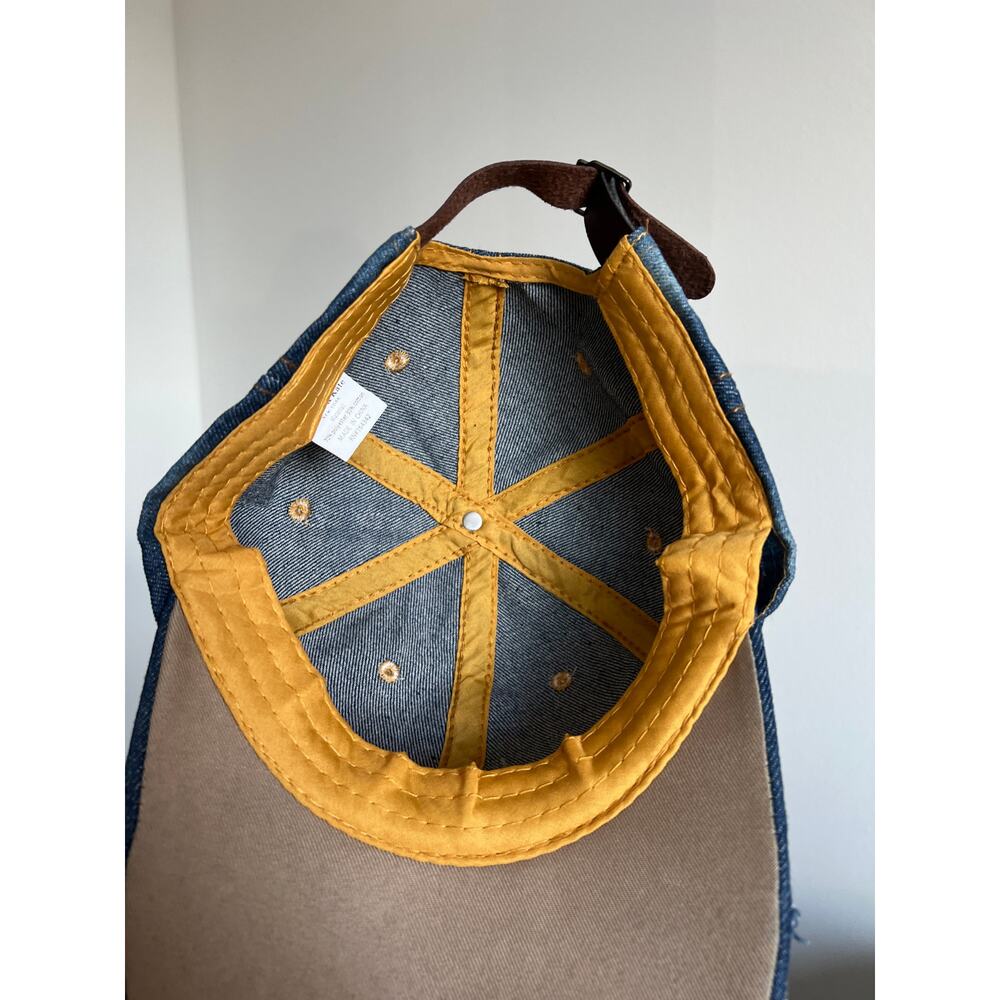 Olivia & Kate Blue Distressed Stars Studded Bling Denim Cap Y2K-Inspired McBling - Picture 5 of 6